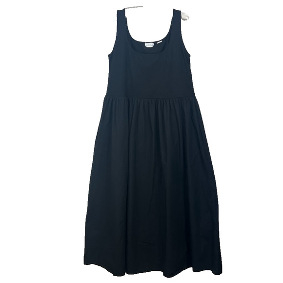 Marcella NYC Dress Women's Size XXL Black Clara Fit Flare Long Midi Sleeveless - Picture 1 of 13